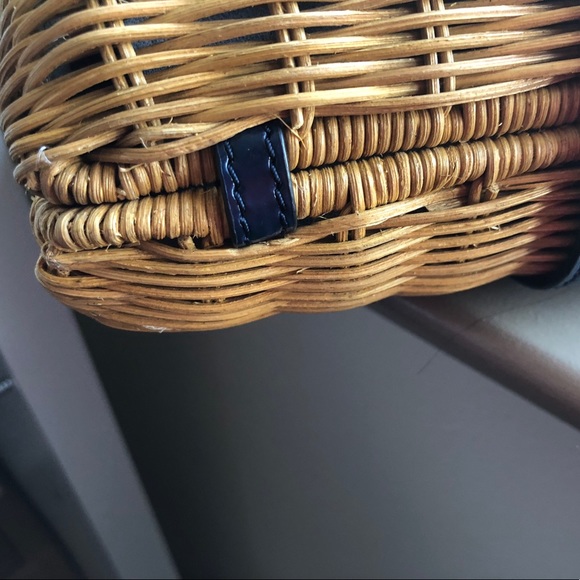 {Sold} Tory Burch Rattan Clutch - Picture 5 of 8